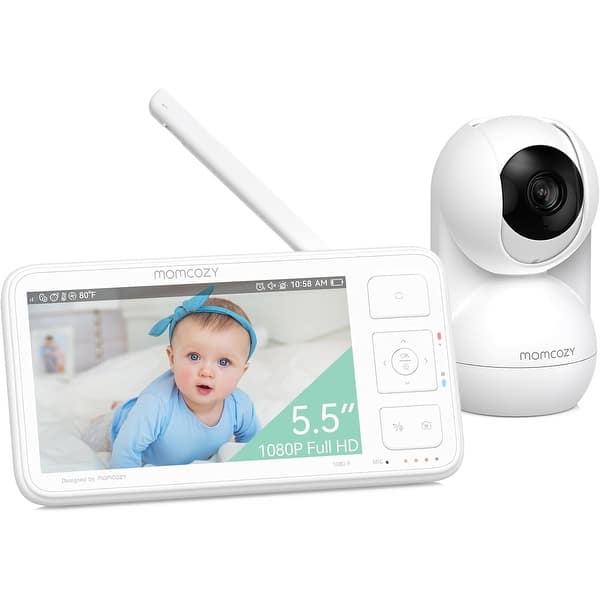 slide 2 of 8, Momcozy Video Baby Monitor, 5'' Display, 1080P HD Video Monitor