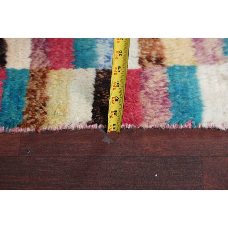 Tribal Moroccan Oriental Living Room Area Rug Hand-knotted Wool Carpet - 7'7" x 10'7"