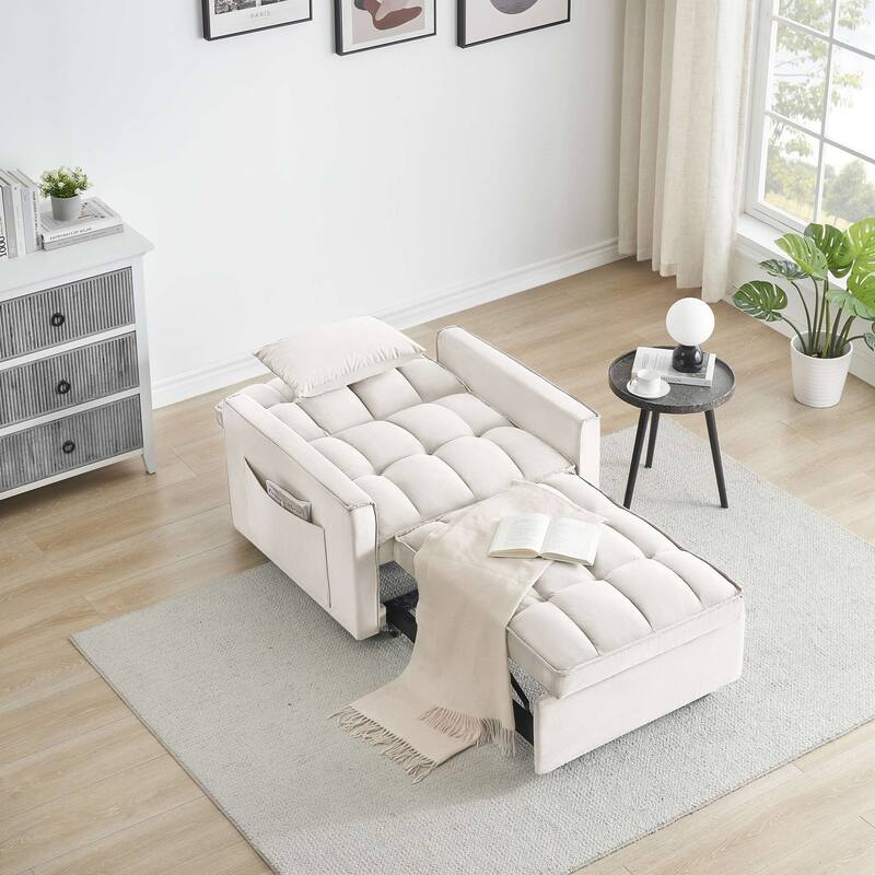 Single 3 in 1 folding sofa bed, single recliner, suitable for small space