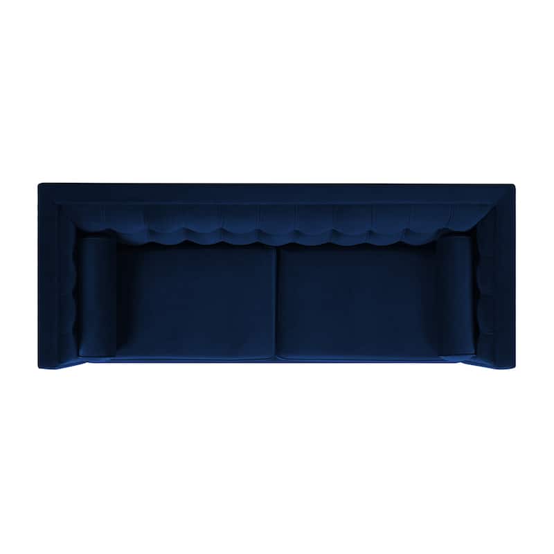 Jack 84" Modern Upholstered Tufted Tuxedo Sofa