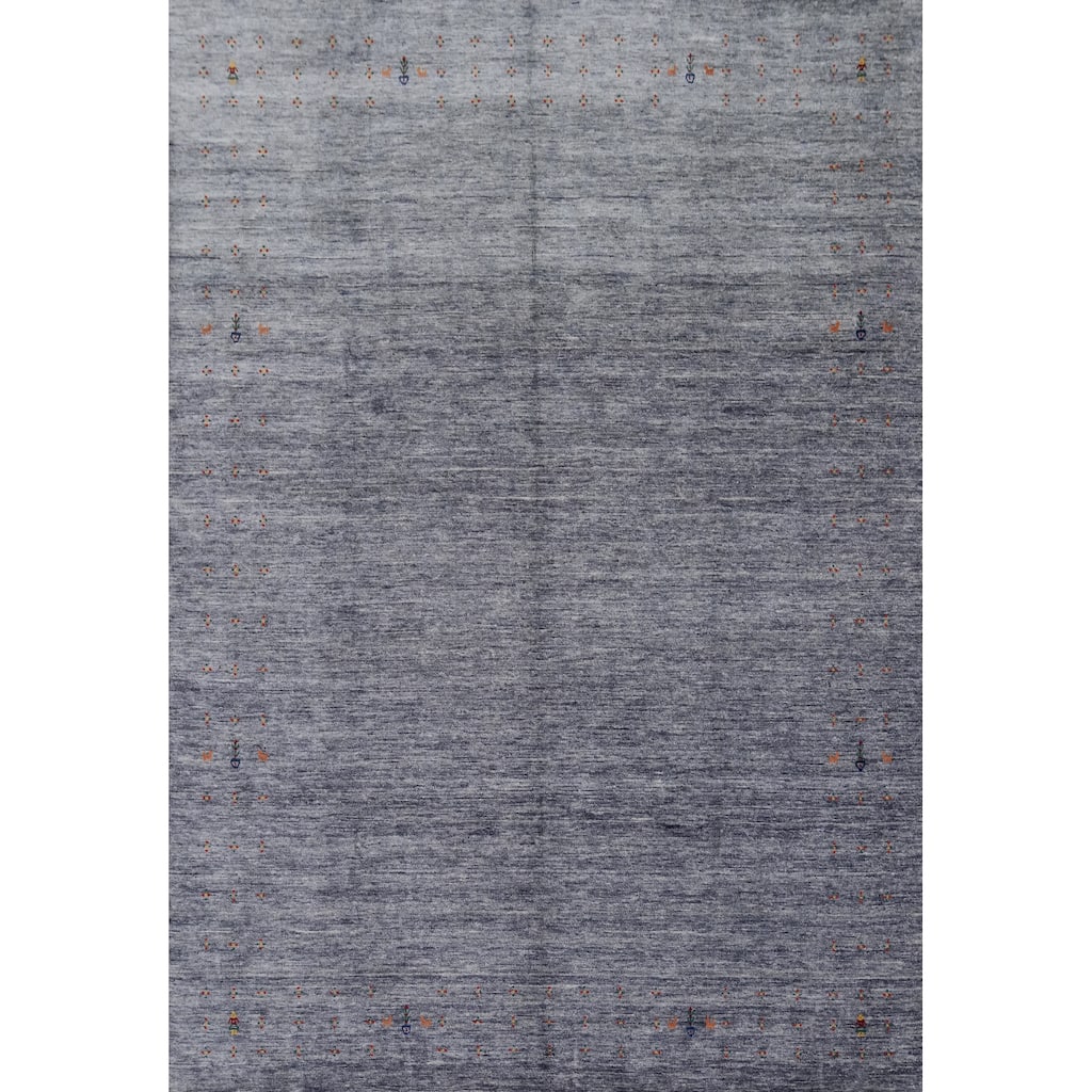 Hand Knotted Oriental 100% Wool Carpet Tribal Animal Pictorial Purples Gabbeh Area Rug - 12' 1'' X 9' 0''