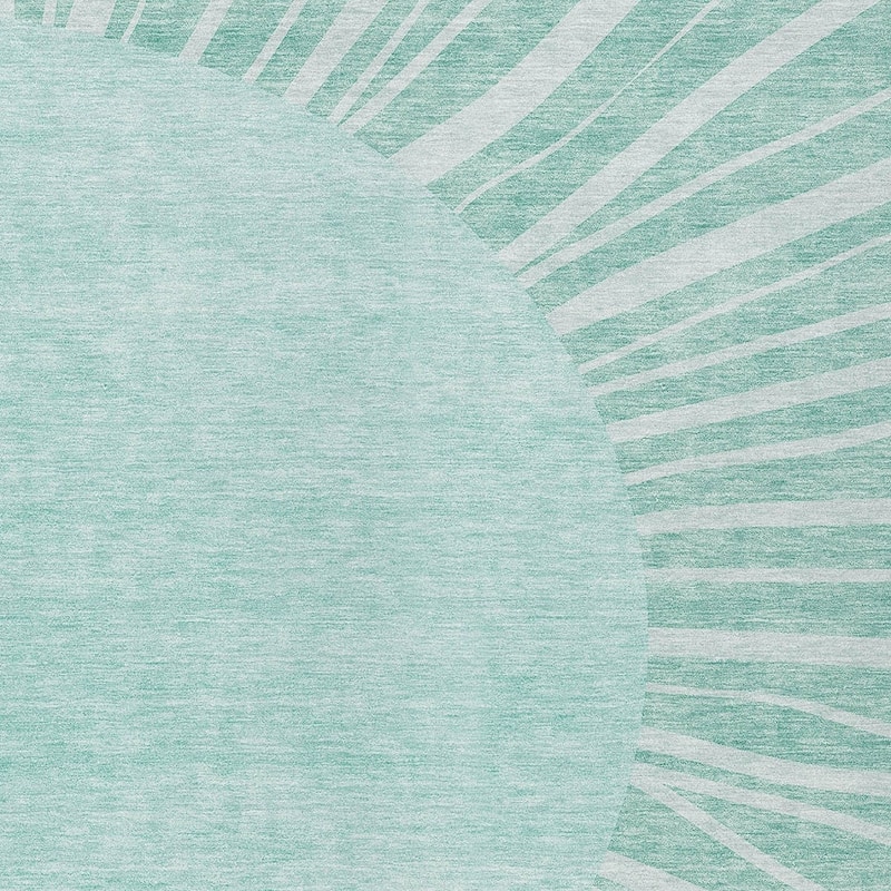 HomeRoots Abstract Transitional Rectangle Outdoor Rug