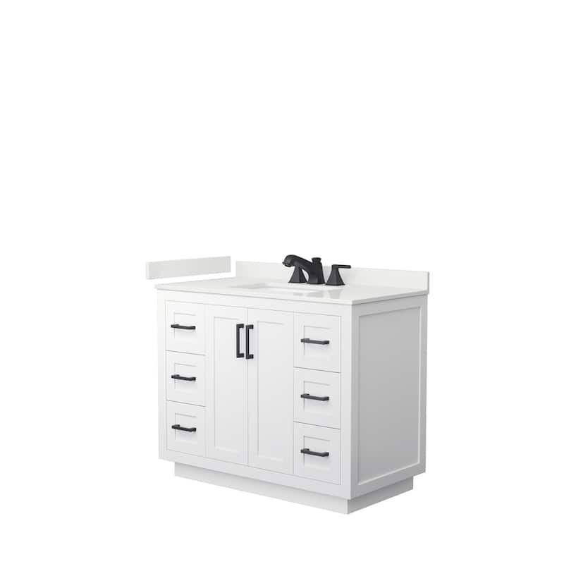 Miranda 42-inch Single Vanity, Quartz Top