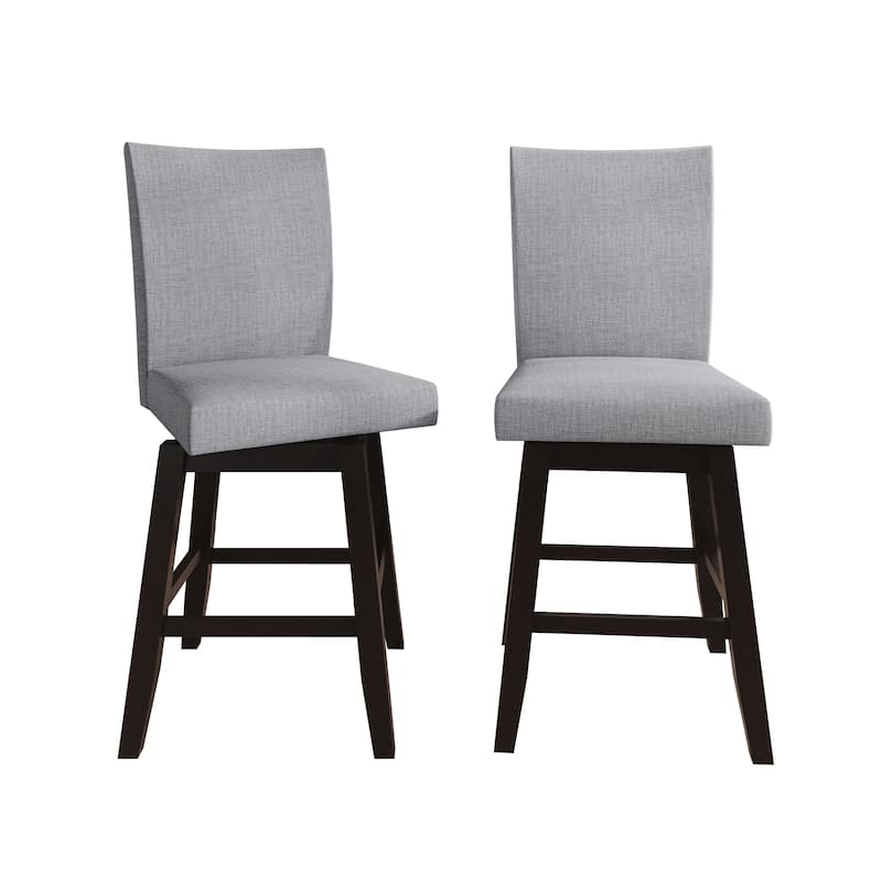 CraftPorch Minimalist Swivel Counter Chairs - Grey