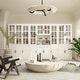 preview thumbnail 15 of 82, White Buffet Sideboard & Curio Bookcase Cabinet with Glass Doors
