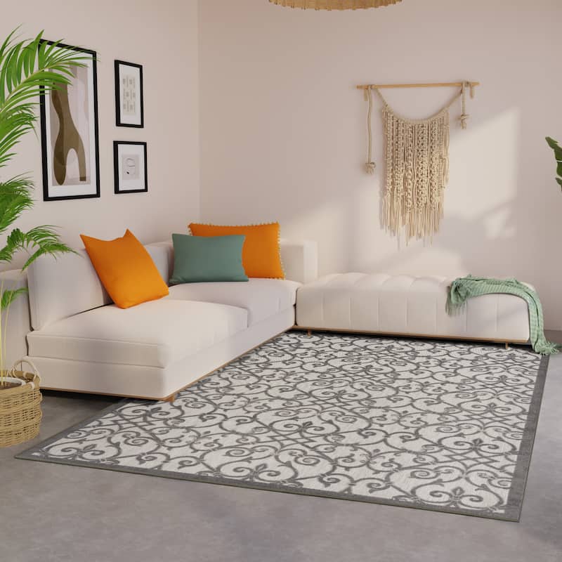 Nourison Alice Indoor/Outdoor Trellis Area Rug