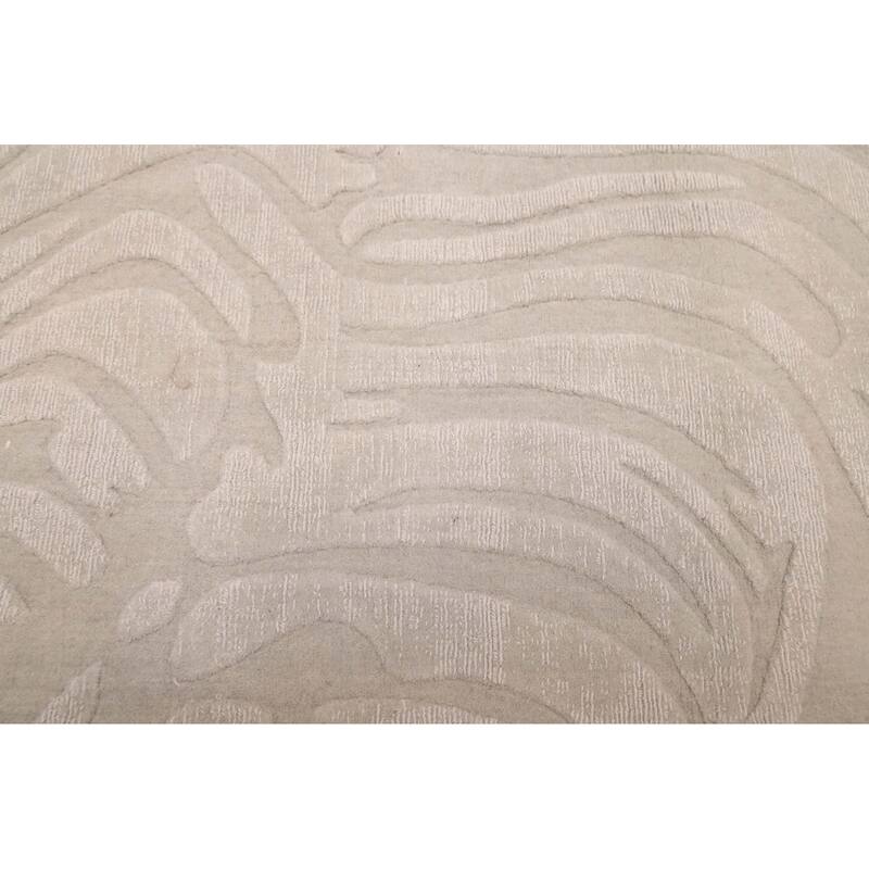 ECARPETGALLERY Hand Loomed Kashkuli Gabbeh Sage Wool Rug - 6'8 x 9'8