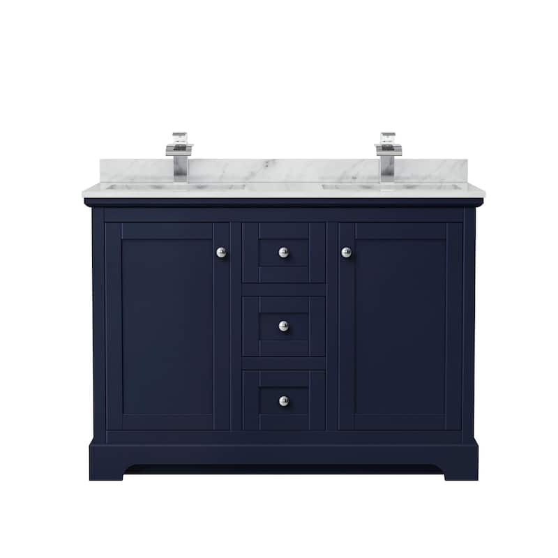 Wyndham Collection Avery 48" Free Standing Double Basin Vanity Set