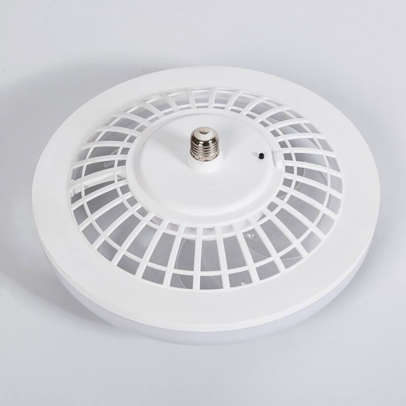 13-In Socket White LED Ceiling Fans with Lights and Remote