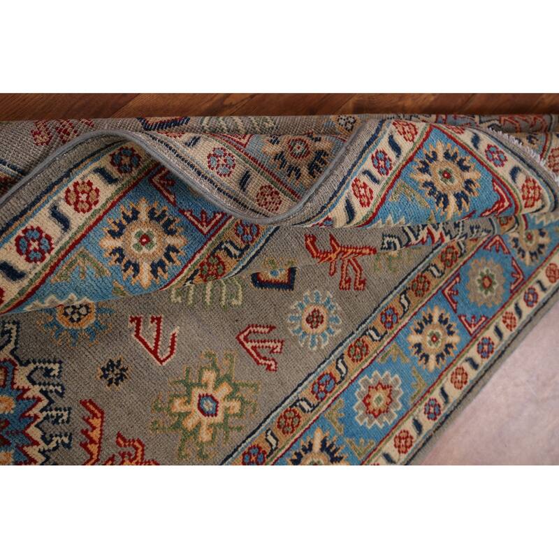 Kazak Oriental Foyer Rug Handmade Wool Carpet - 3'3" x 4'10"