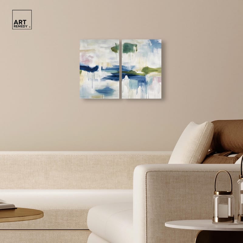 Kairos I Canvas Set of 2 by Art Remedy, Gallery Wrapped