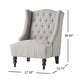 preview thumbnail 14 of 16, Wingback Upholstered Chair - Contemporary Style with Practical Functionality