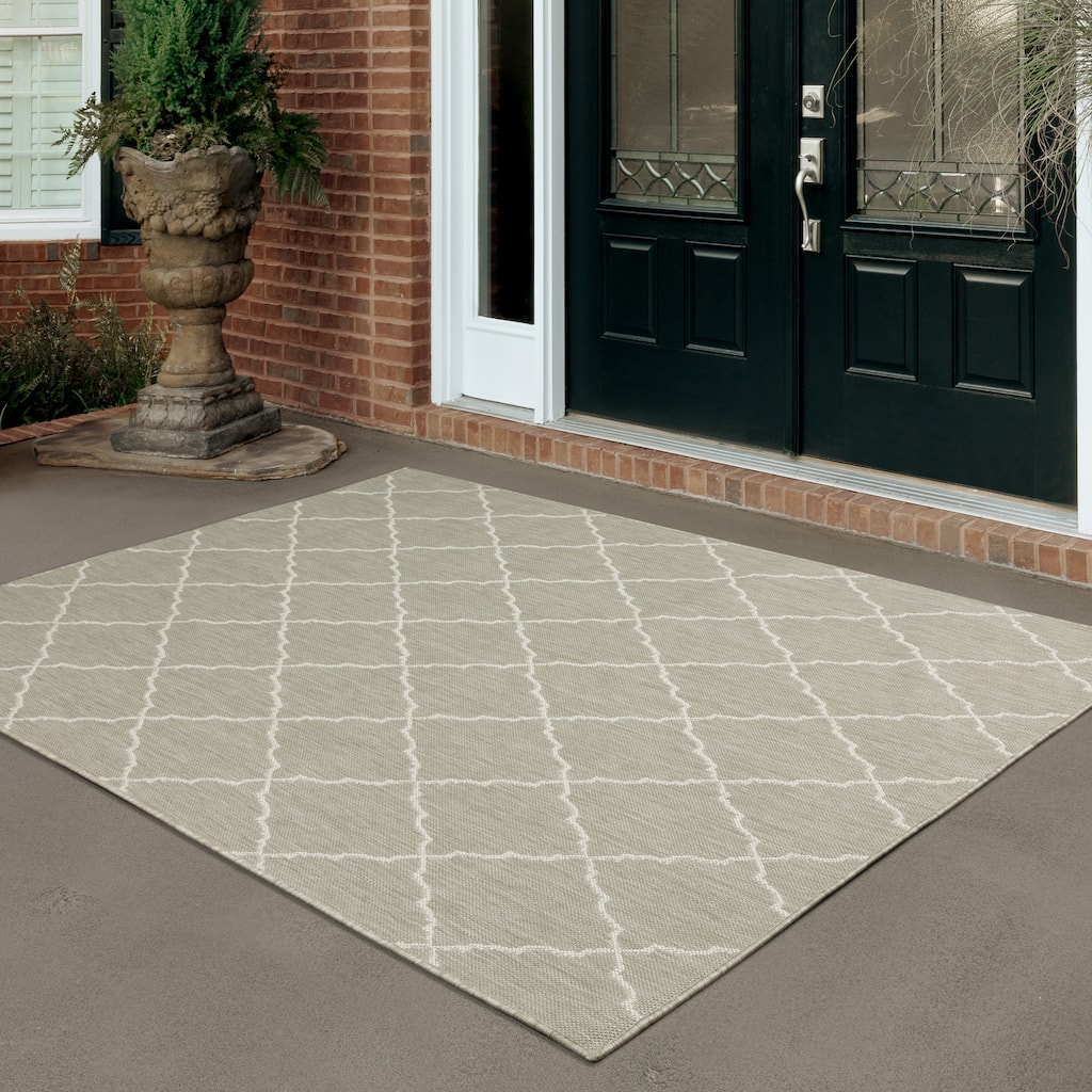 Vista Home Palmetto Diamond Trellis Indoor/ Outdoor Area Rug