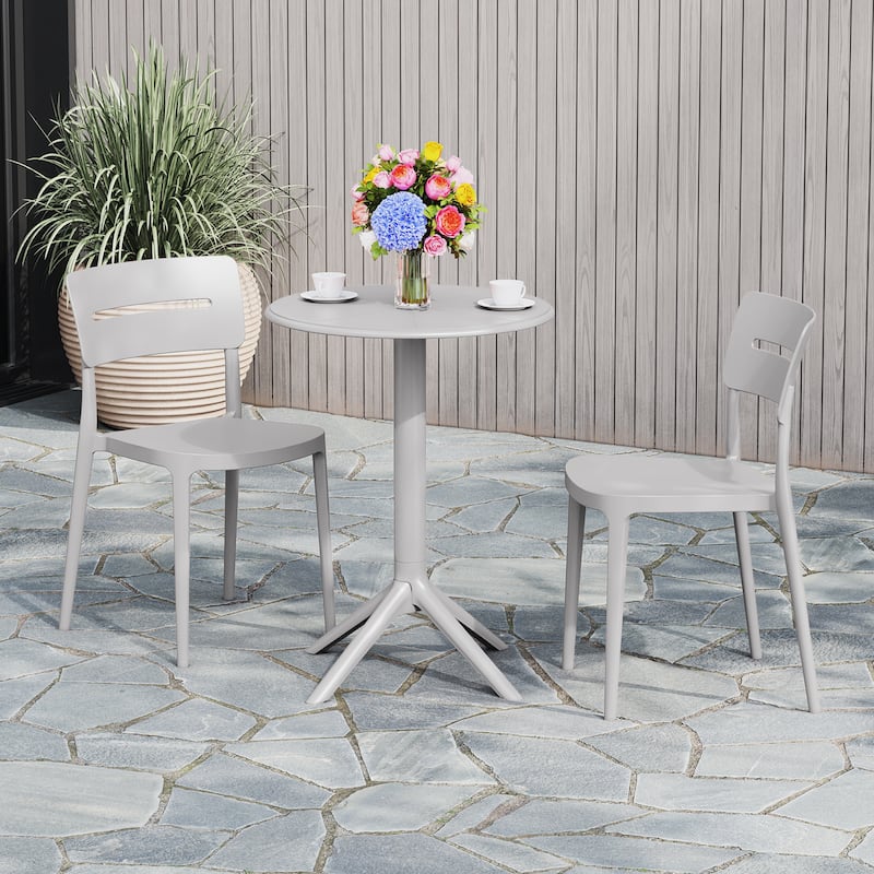 Frond and Form 2-Person Outdoor Round Dining Set