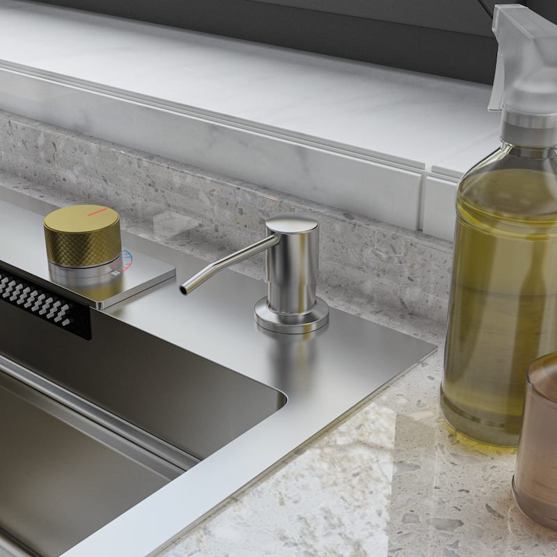 All-in-One Stainless Steel 33.2 in. Bowl Kitchen Workstation Sink