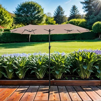 13 ft. Outdoor Metal Patio Umbrella,UV Protection and Waterproof