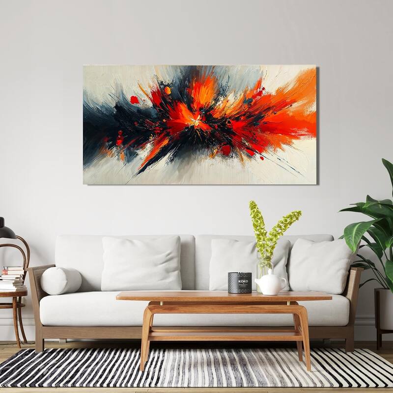 Modern Red Wall Art Prints Artwork