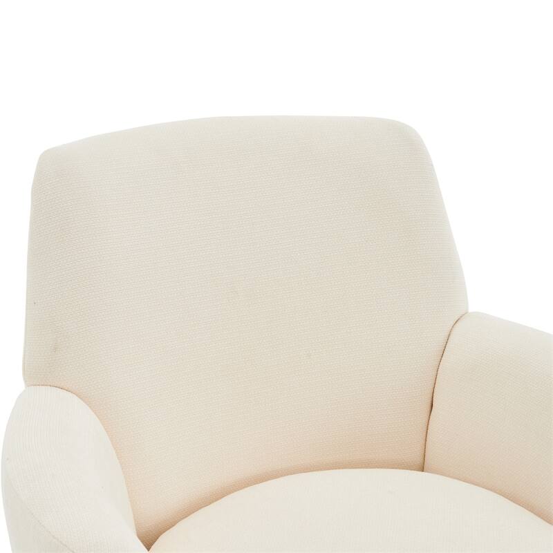 Swivel Round Accent Chairs Armchair with Stainless Steel Base