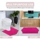 preview thumbnail 6 of 7, Waterford Collection 100% Cotton Non-Slip Bathroom Rug, Machine Washable Bath Rug, 4 Piece Bath Mat Set with Toilet Lid Cover