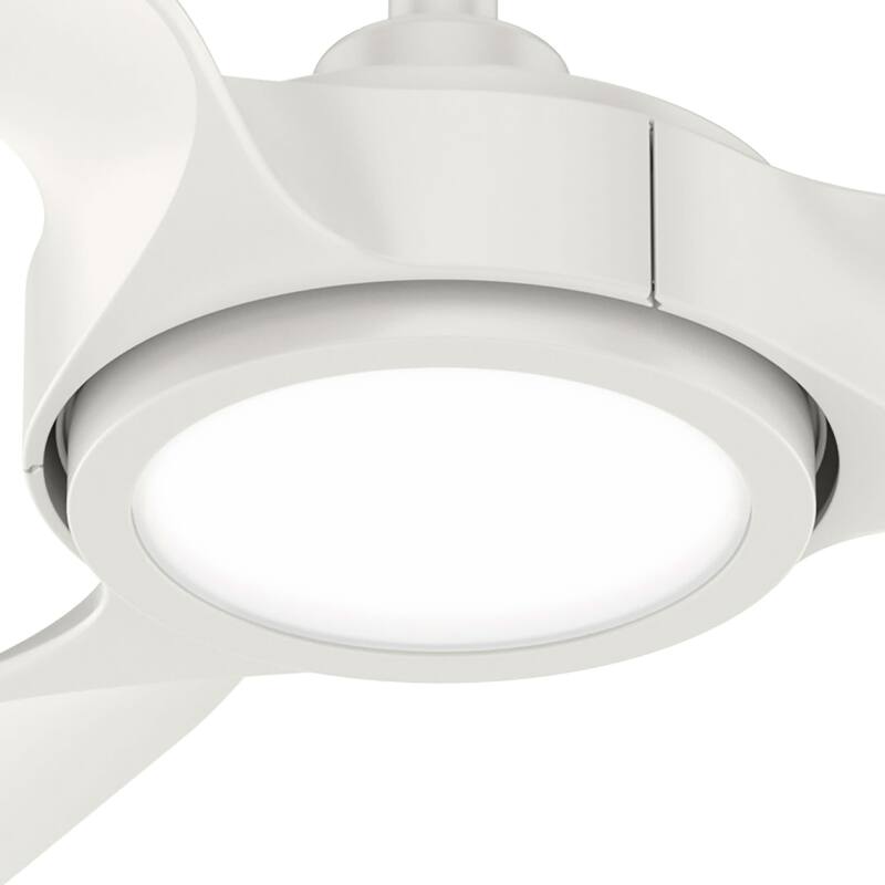 Hunter Zentech Wi-Fi ENERGY STAR Damp Rated Ceiling Fan w/ LED Light and Handheld Remote - Modern & Contemporary - SMART FAN!