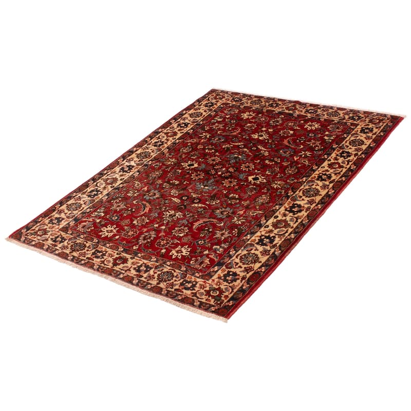 ECARPETGALLERY Hand-knotted Anadol Red Wool Rug - 5'0 x 6'9