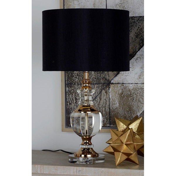 Glam Black Metal Buffet Lamp 39963