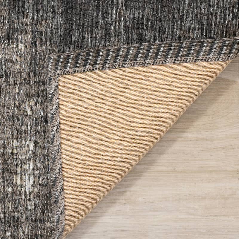 Kylie Collection - Grey Distressed Rug