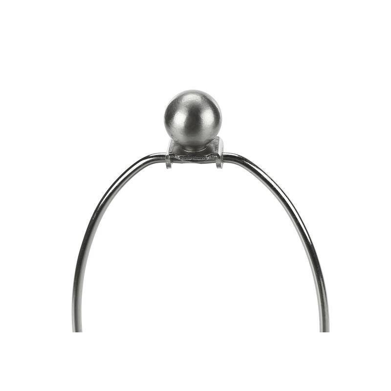 Set of 2 Table Lamps with USB Port 24 Inch Height Nickel Finish