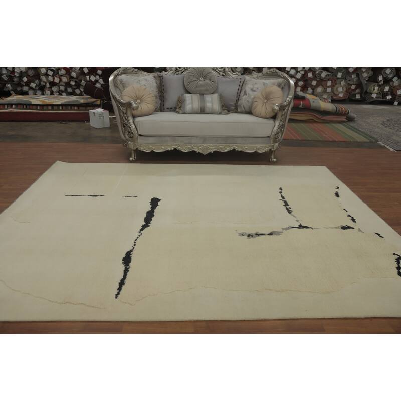 Handmade Wool Gabbeh Vegetable Dye Area Rug Handmade Carpet - 10' 2'' X 8' 0''