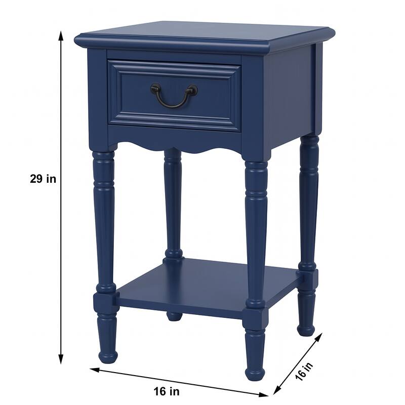 Casa Cortes Antiqued Solid Wood Night Stand