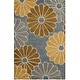 preview thumbnail 7 of 11, SAFAVIEH Handmade Daisies Grey New Zealand Wool Rug 2' x 3' - Grey/Yellow - Rectangle