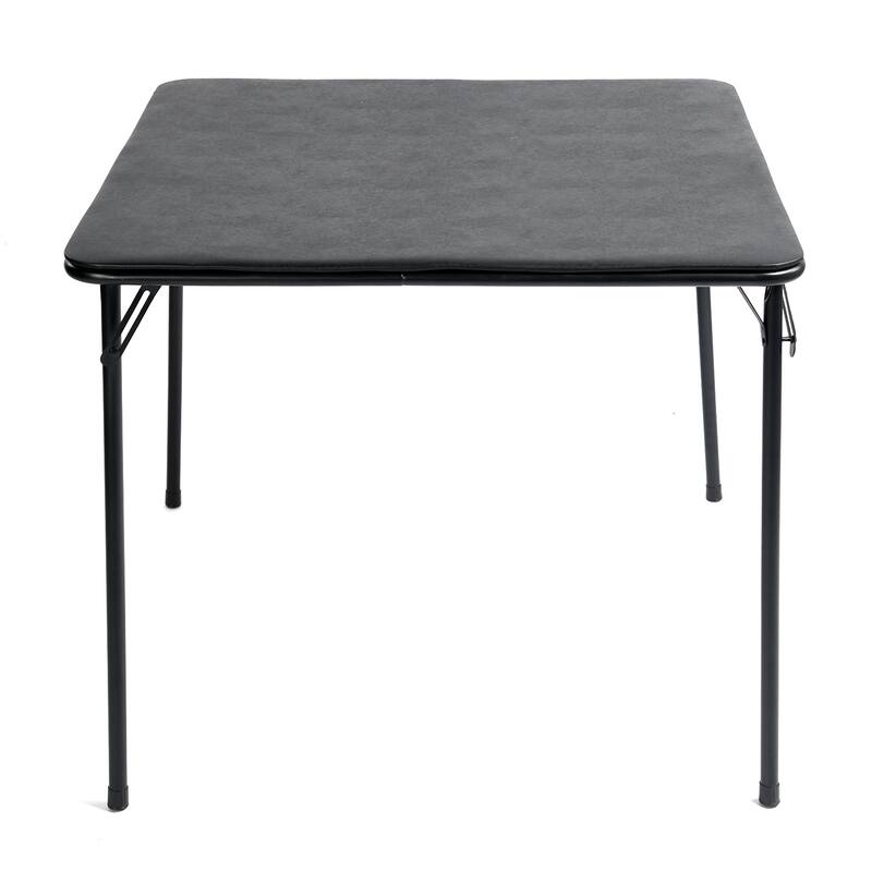 Homy Casa Modern Paded Square Dining Table with Easy-Clean PVC Top
