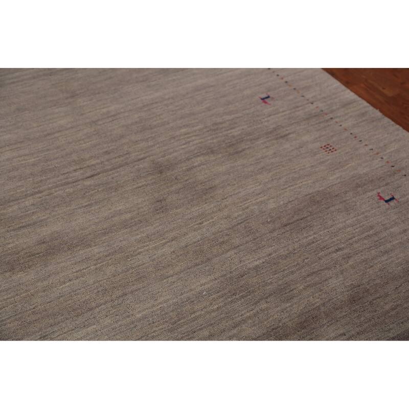 Tribal Gabbeh Area Rug Handmade Oriental Wool Carpet - 5'3" x 7'6"