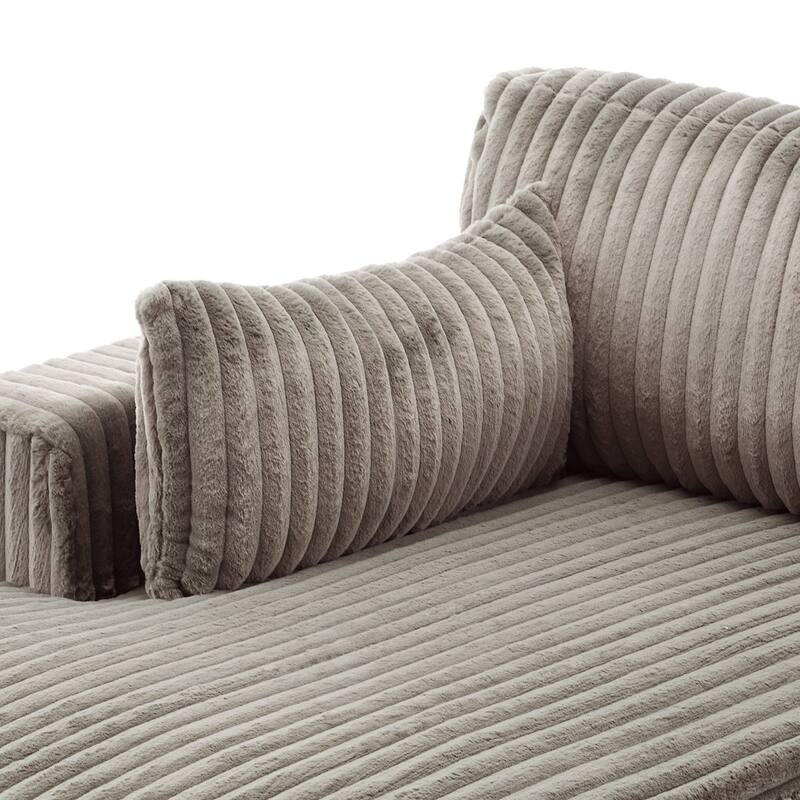 DREAMSIDEA Modern Oversized Chaise Lounge Sofa for Living Room
