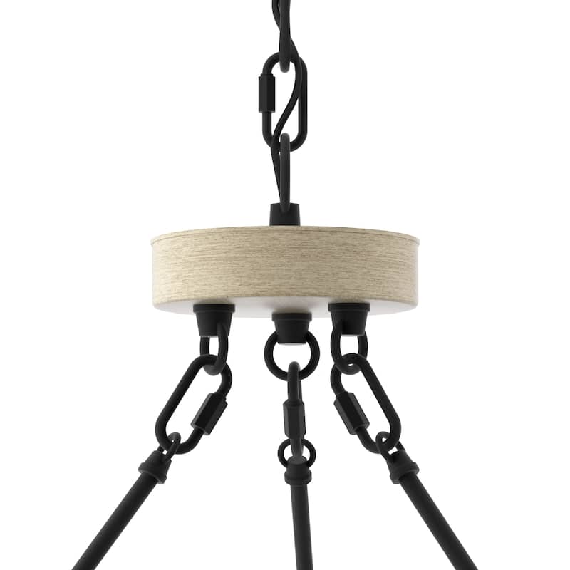 12-light Farmhouse Wagon Wheel Chandelier - 42