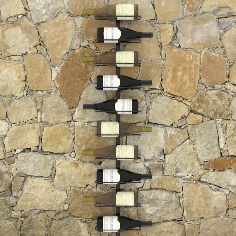 vidaXL Wall Wine Rack Wall Mounted Bottle Holder Storage Organizer for Pantry