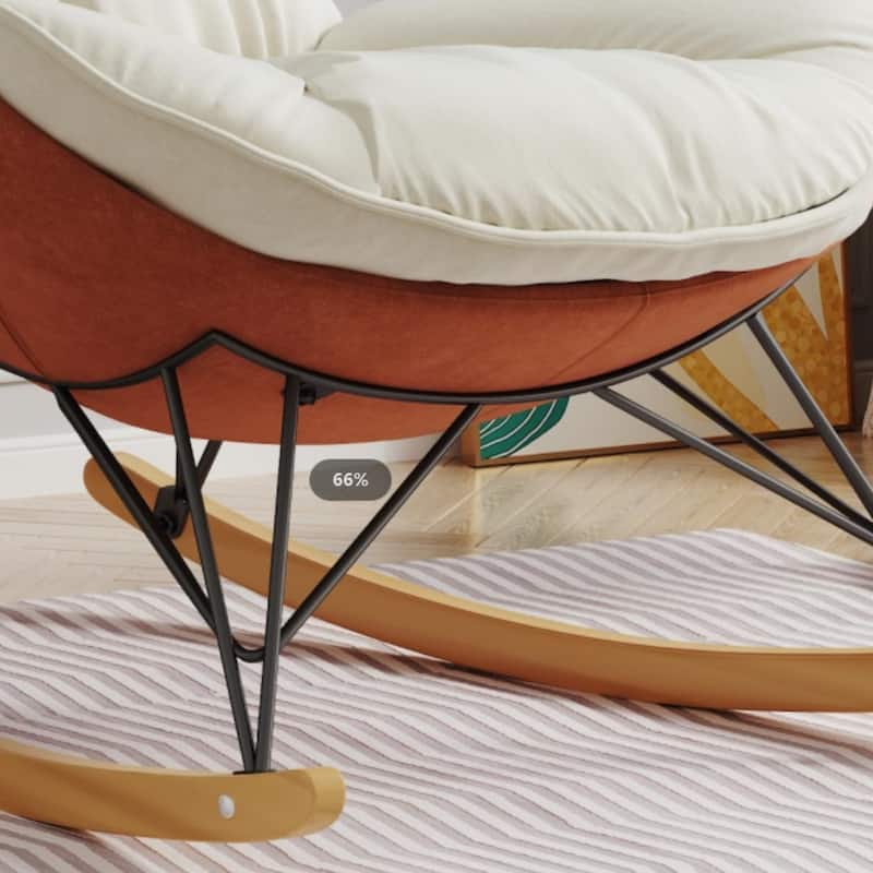 Leisure Sofa Single Rocking Chair Light Luxury Sofa Chair - 43.30"L * 32.3"W * 30.4"H