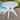 Outdoor Round Bistro Dining Table Table with Umbrella Hole for Bar, Garden
