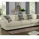 preview thumbnail 2 of 4, Furniture of America Kintra Contemporary Beige Large L-Shaped Sectional