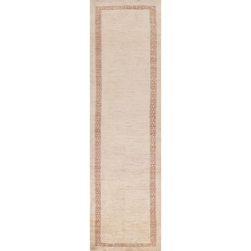 Gabbeh Kashkoli Oriental Wool Runner Rug Hand-knotted Staircase Carpet - 2'4" x 10'6"