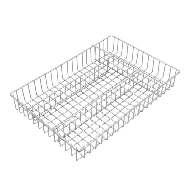 Ybm Home Metal Wire Chrome Plated Kitchen Flatware Cutlery Tray Holder - Silver