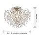 preview thumbnail 11 of 24, Jojospring Dalia Elegant Indoor 3-light Crystal Flush Mount 15.8 inches in diameter and 11.8 inches in height