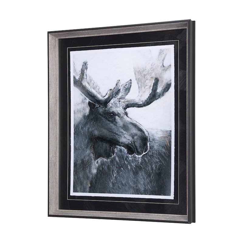 Animal Portrait I (Moose) Framed Art Print
