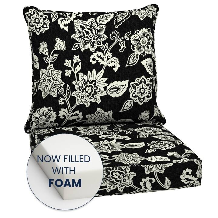 ARDEN Outdoor Foam Deep Seat Cushion Set, 24 in x 24 in