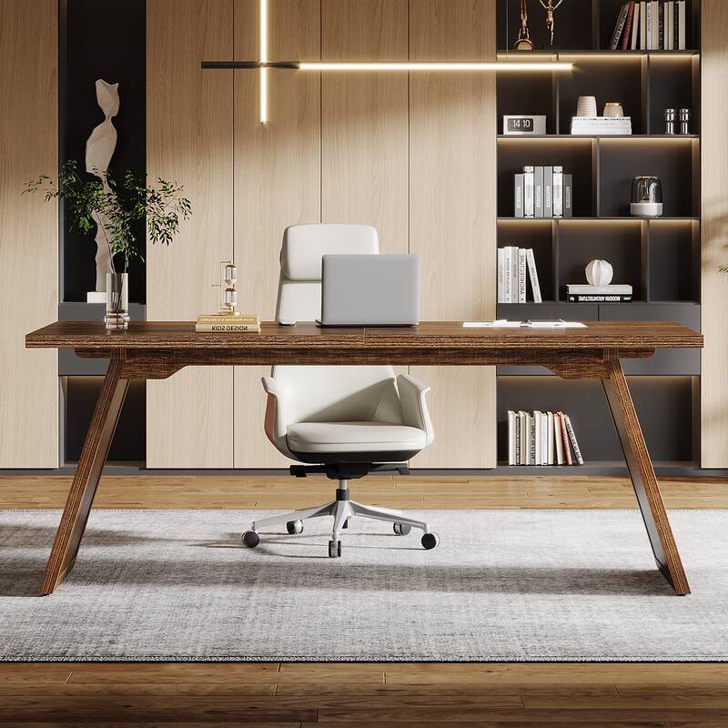 70.87-Inch Executive Desk, Modern and Retro