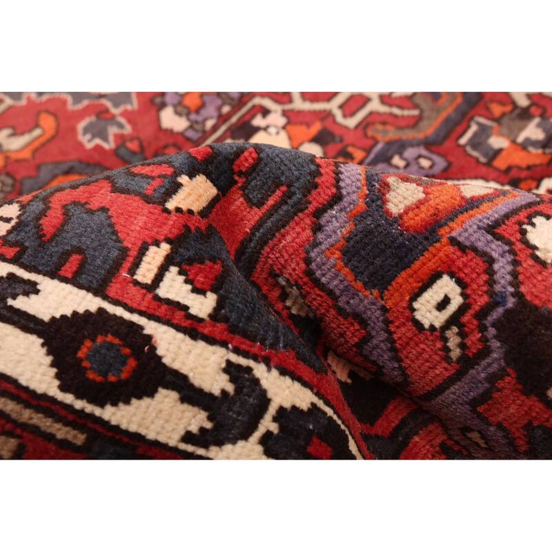 ECARPETGALLERY Hand-knotted Kayseri Vintage Dark Red Wool Rug - 6'9 x 9'1