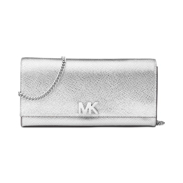 michael kors silver clutch