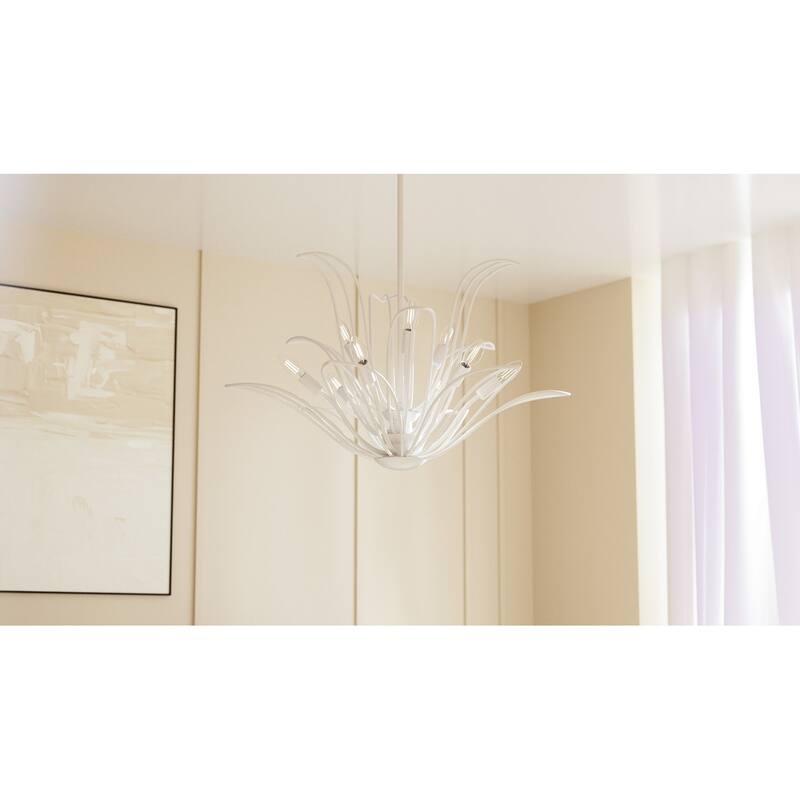 Tallulah 9-Light Sand White Chandelier