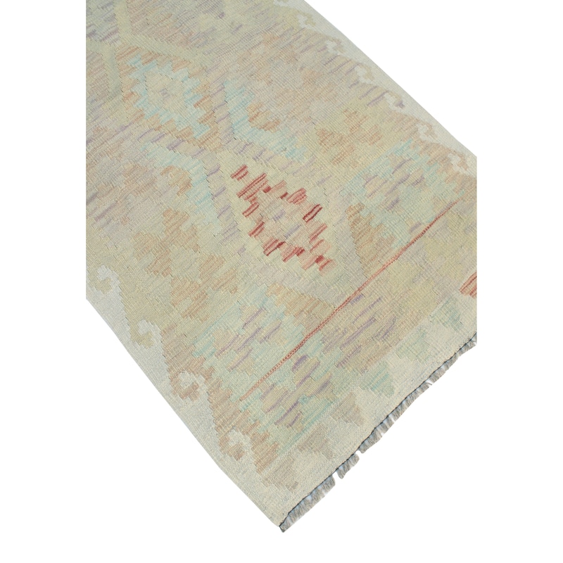 Sun Faded Flatweave Meltem Rust/Ivory Runner - 2'7" x 9'11"