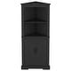preview thumbnail 23 of 26, GDFStudio - Tall Corner Cabinet with Doors and Open Shelves, Space-Saving Storage Cabinet